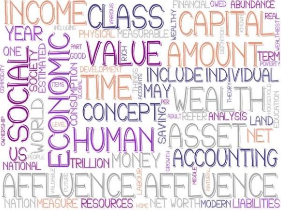 Affluence Wordcloud Background: Your Versatile Design Asset for Meaningful Visual Storytelling