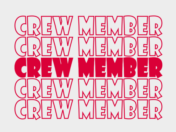 Crew Member SVG Cut File