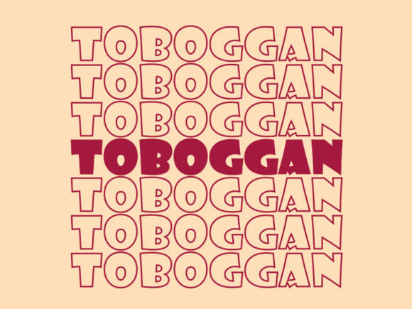 Toboggan SVG Cut File