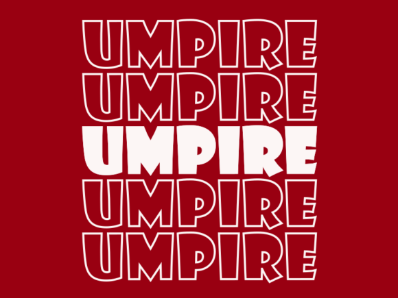 Umpire SVG Cut File