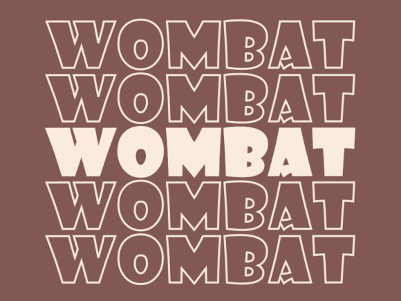 Wombat SVG Cut File: Scalable Craft Magic