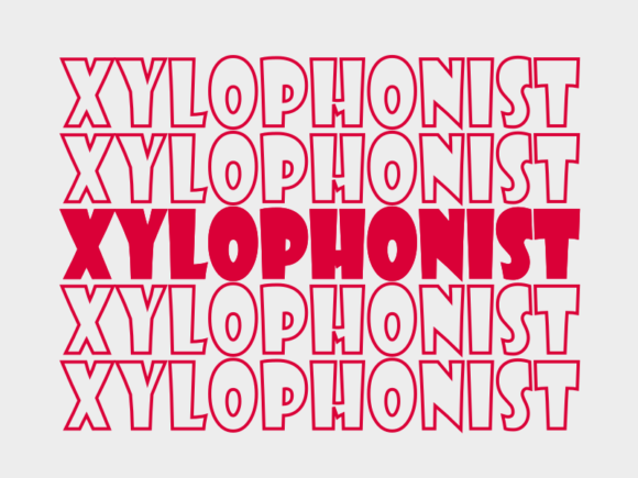 Xylophonist SVG Cut File